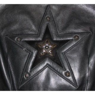 クロムハーツ(Chrome Hearts)のクロムハーツ レザーベスト CHROME HEARTS(ライダースジャケット)