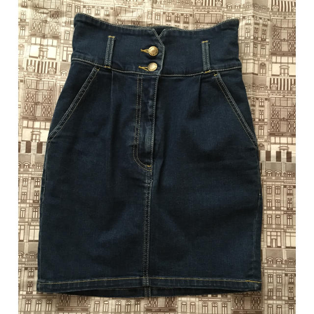 moussy(マウジー)のmoussy denim skirt レディースのスカート(ミニスカート)の商品写真