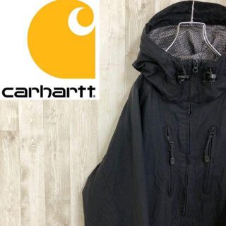 カーハート(carhartt)のカーハート　フーディー オイルナイロンジャケット 裏地メッシュ　4ポケ　ブラック(その他)