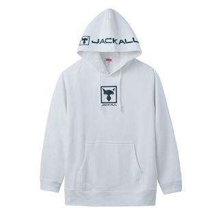 ジャッカル(JACKALL)の奇跡在庫 JACALL ジャッカル プルオーバー フーディ　タグ付き　白(パーカー)