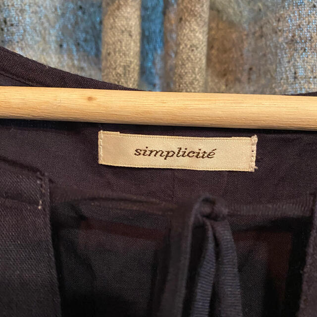 Simplicite(シンプリシテェ)の値下げ！Simplicite 刺繍ワンピース レディースのワンピース(ひざ丈ワンピース)の商品写真