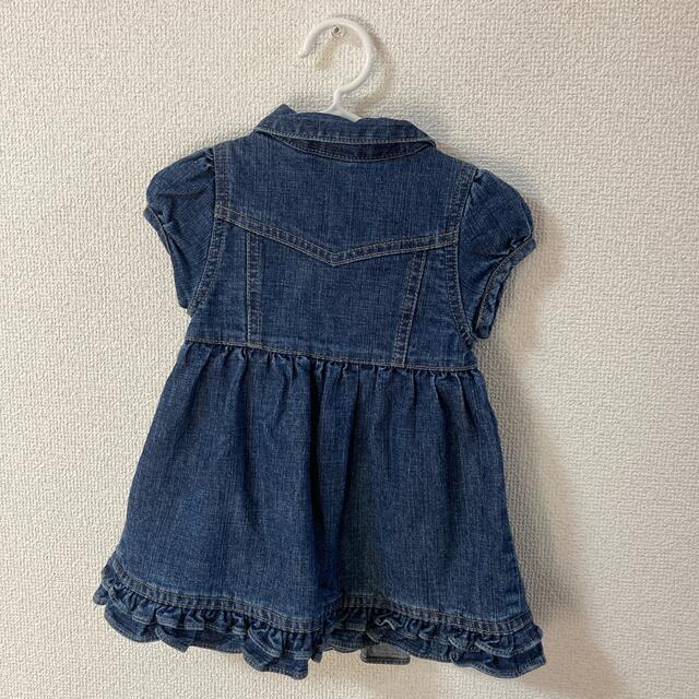 babyGAP(ベビーギャップ)の70 ベビーギャップ デニム ワンピース キッズ/ベビー/マタニティのベビー服(~85cm)(ワンピース)の商品写真