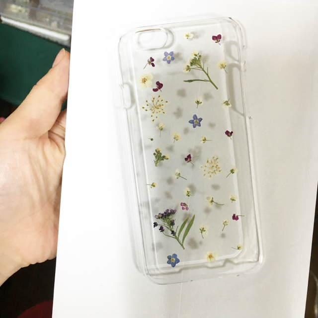 押し花iPhoneケース♡オーダー スマホ/家電/カメラのスマホアクセサリー(iPhoneケース)の商品写真