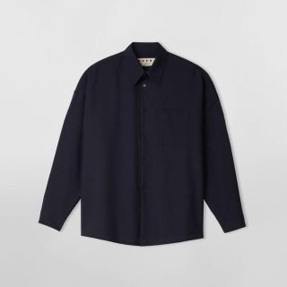 マルニ(Marni)のmarni TROPICAL WOOL SHIRT NAVY(シャツ)