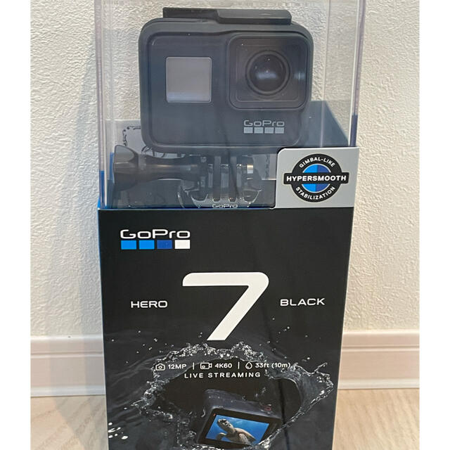 ブルー×レッド GoPro hero7 BLACK 本体、スリーブ、三脚、SDカード32G