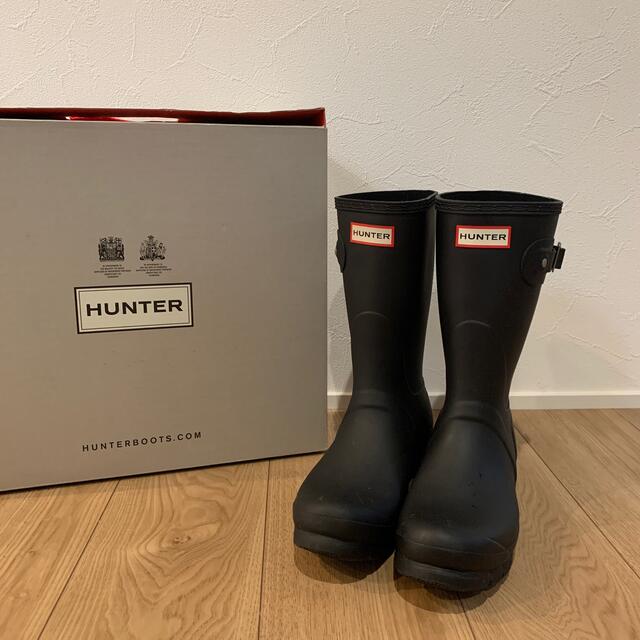 HUNTER(ハンター)のHUNTER レインブーツ　ブラック　size6 レディースの靴/シューズ(レインブーツ/長靴)の商品写真