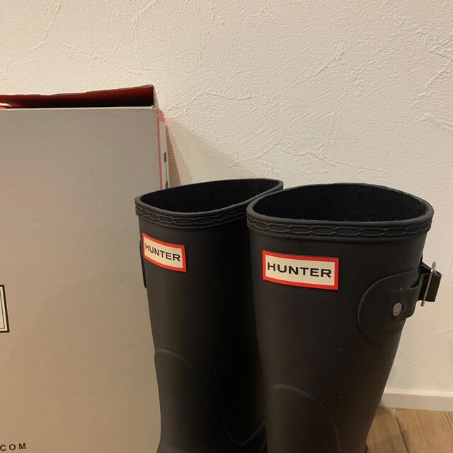 HUNTER(ハンター)のHUNTER レインブーツ　ブラック　size6 レディースの靴/シューズ(レインブーツ/長靴)の商品写真