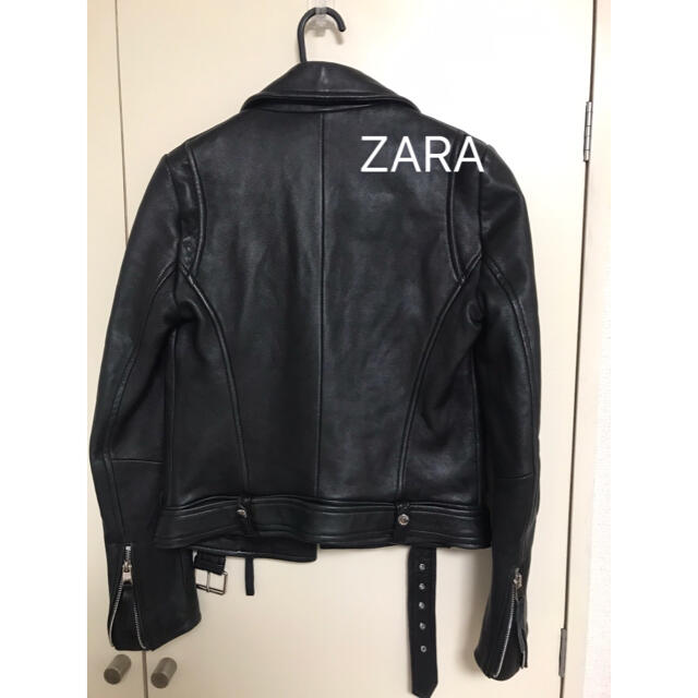 ZARA ザラ　本革　ラムレザー　XS ライダースジャケット