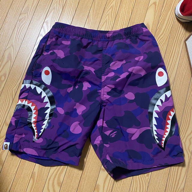 A BATHING APE - A BATHING APE 激レア sサイズ シャークパン 紫