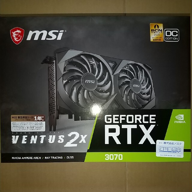 新品未開封　RTX 3070 VENTUS 2X OC