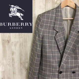 バーバリー(BURBERRY)のバーバリー　Burberry ダブルテーラードジャケット グレンチェック　短丈(テーラードジャケット)