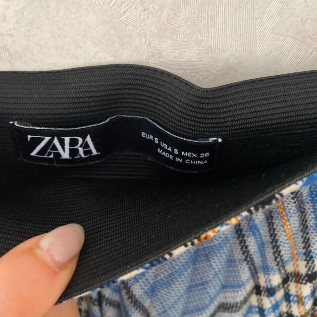 ZARA(ザラ)のZARA チェックプリーツロングスカート レディースのスカート(ロングスカート)の商品写真
