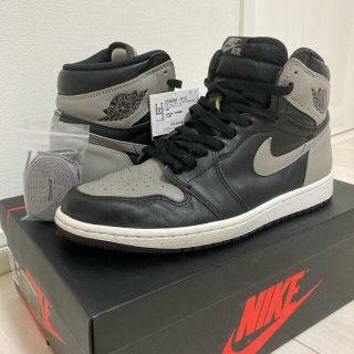 ナイキ(NIKE)の【鑑定済】NIKE AIR JORDAN1 high OG shadow 28㎝(スニーカー)