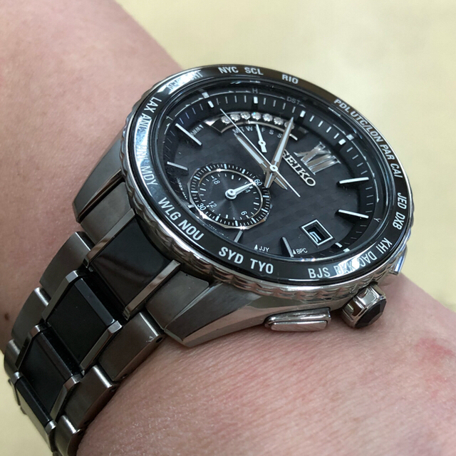 Grand Seiko(グランドセイコー)の売約済み★定価28万円を！今週末まで★SEIKO BRIGHTZ  7ダイヤ メンズの時計(腕時計(アナログ))の商品写真