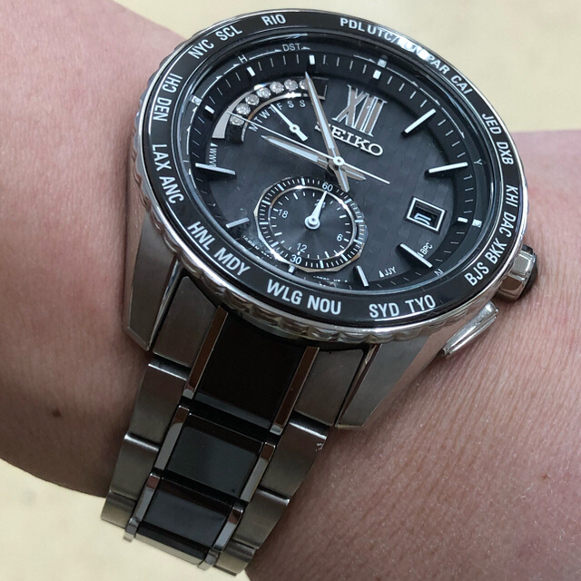 Grand Seiko(グランドセイコー)の売約済み★定価28万円を！今週末まで★SEIKO BRIGHTZ  7ダイヤ メンズの時計(腕時計(アナログ))の商品写真