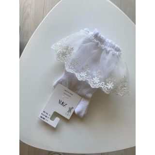 ザラキッズ(ZARA KIDS)のzarakids レースソックス　タグ付き新品　入学式　(靴下/タイツ)