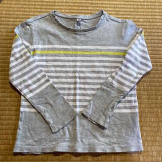 ユニクロ(UNIQLO)のユニクロ ボーダーカットソー ロンT 長袖Tシャツ 130(Tシャツ/カットソー)