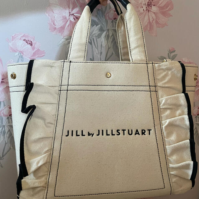 JILL by JILLSTUART(ジルバイジルスチュアート)のフリルトートバッグ(大) レディースのバッグ(トートバッグ)の商品写真