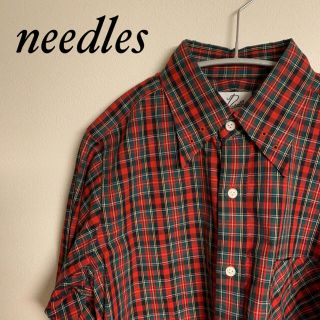 ニードルス(Needles)のneedles ニードルス　シャツ　赤　チェック　メンズ　サイズS(シャツ)