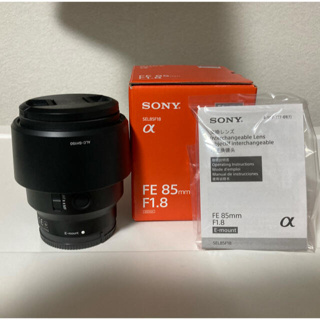 ワンオーナー品！！sony 85mm f1.8  Eマウンド用　SEL85f18