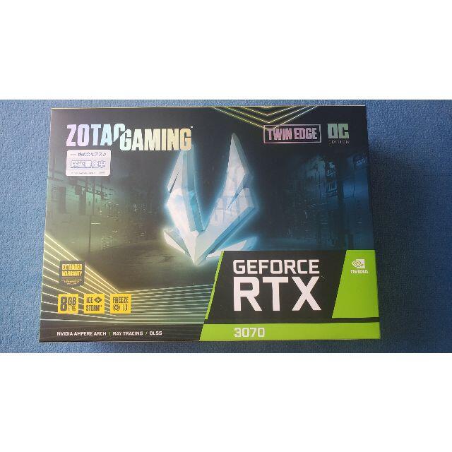 RTX3070ZOTAC GeForce RTX 3070 Twin Edge 新品未開封