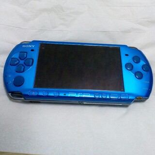 プレイステーションポータブル(PlayStation Portable)のpsp 3000 本体 ブルー(携帯用ゲーム機本体)