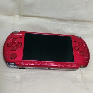 プレイステーションポータブル(PlayStation Portable)のpsp 3000 本体 レッド(携帯用ゲーム機本体)