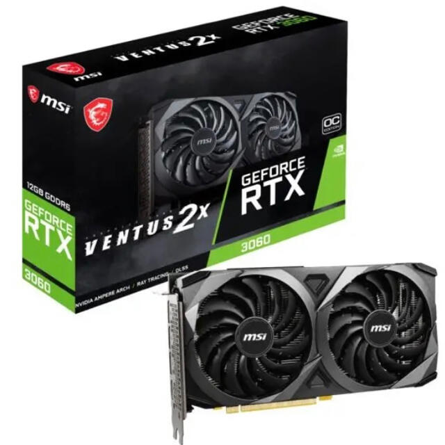新型モデル GeForce RTX 3060 VENTUS 2X 12G OC PCパーツ tripkicks.com