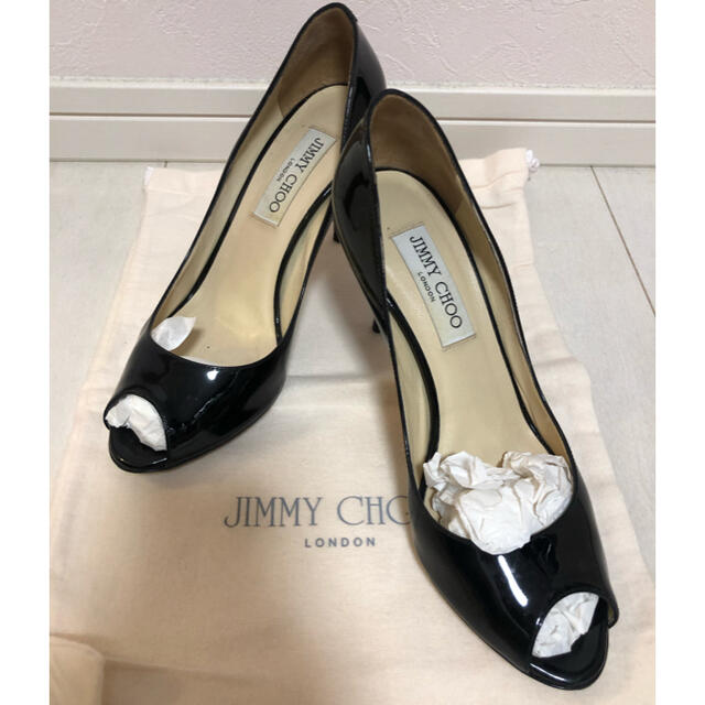 JIMMY CHOO オープントゥパンプス