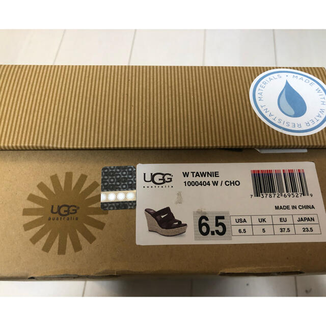 UGG(アグ)のUGG ウェッジソール　サンダル　ブラウン　6.5 レディースの靴/シューズ(サンダル)の商品写真