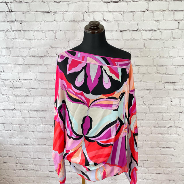 タグ付き未使用】EMILIO PUCCI エミリオプッチ ブラウス 総柄 ≪超目玉