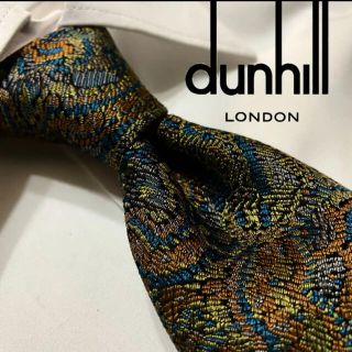 ダンヒル(Dunhill)の【美品！光沢！人気ブランド！】dunhill最高級シルクネクタイ！(ネクタイ)