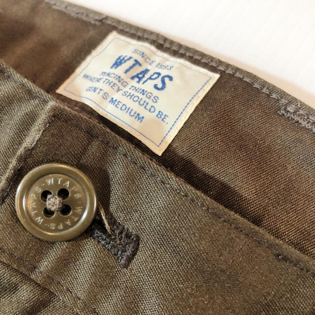 W)taps(ダブルタップス)の"専用品" wtaps khaki カーキ タイト パンツ チノ ニット シャツ メンズのパンツ(チノパン)の商品写真