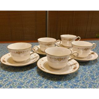 Noritake ノリタケ ティーカップ&ソーサー 5客　ヴィンテージ昭和レトロ