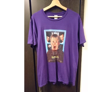 ギルタン(GILDAN)のホームアローン Tシャツ  パープル L(Tシャツ/カットソー(半袖/袖なし))
