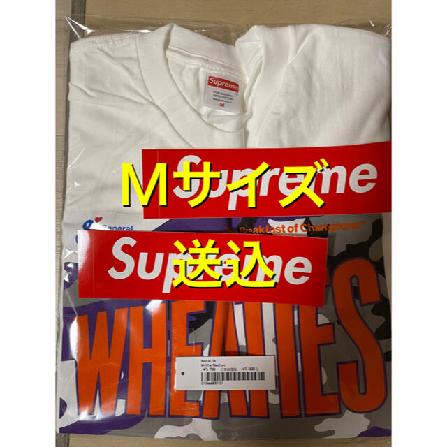 supreme wheaties tee M サイズ　White 新品