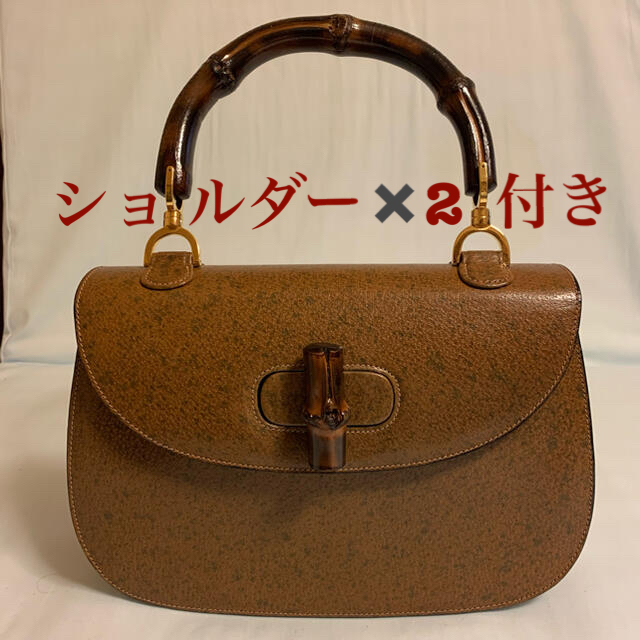 トップ Gucci - GUCCI バンブーライン ハンドバッグ/ショルダーバッグ