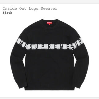 シュプリーム(Supreme)のSupreme Inside Out Logo Sweater ブラック X L(ニット/セーター)
