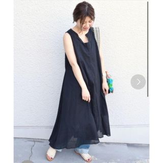 カージュ(Khaju)のKhaju カージュ　リゾートマキシワンピース　ブラック　美品(ロングワンピース/マキシワンピース)