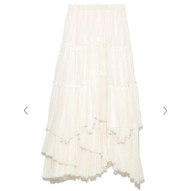 Demi-Luxe BEAMS(デミルクスビームス)のカーサフライン　コットンティアードスカート レディースのスカート(ロングスカート)の商品写真