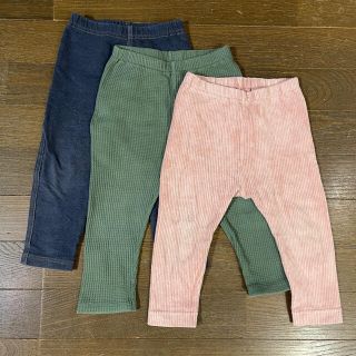 ユニクロ(UNIQLO)のUNIQLO レギンス 3枚セット 80サイズ(パンツ)