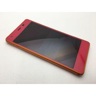 キョウセラ(京セラ)のSIMフリー美品au Qua phone QZ KYV44 カシスピンク513(スマートフォン本体)