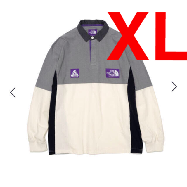 Palace The North Face Rugby Shirt Grey M