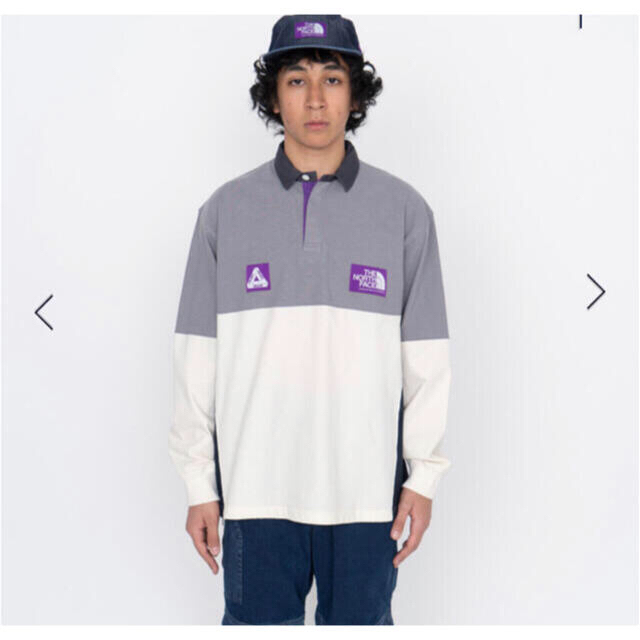 Palace The North Face Rugby Shirt Grey M