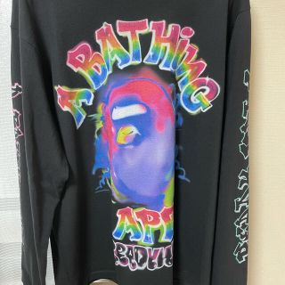 アベイシングエイプ(A BATHING APE)の特価⭐︎A BATHING APE× READYMADE ロンT 　Lサイズ(Tシャツ/カットソー(七分/長袖))