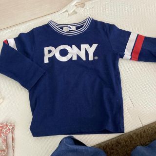 PONY - 長袖Tシャツ ネイビー