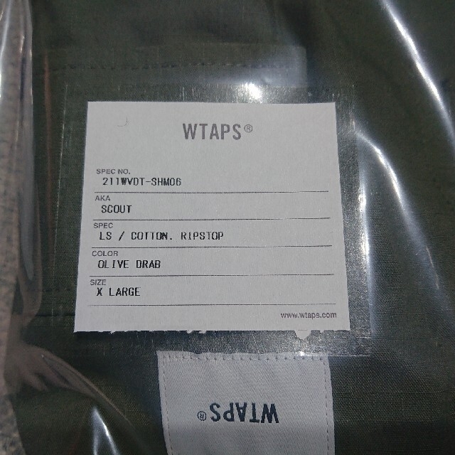 W)taps(ダブルタップス)のWTAPS SCOUT DARK OLIVE XL メンズのトップス(シャツ)の商品写真