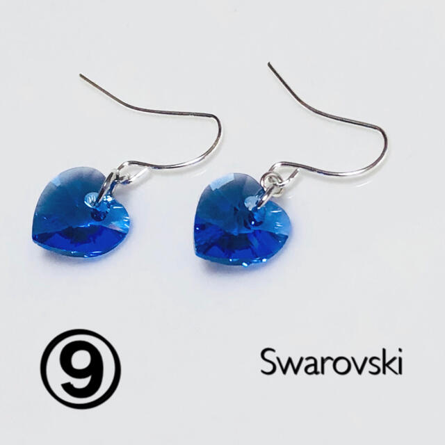 SWAROVSKI(スワロフスキー)の大人キレイ／輝く　ハート スワロフスキーネックレス　★カラーお選び頂けます★ ハンドメイドのアクセサリー(ネックレス)の商品写真