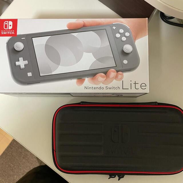 Nintendo Switch Liteグレー　ケース付き