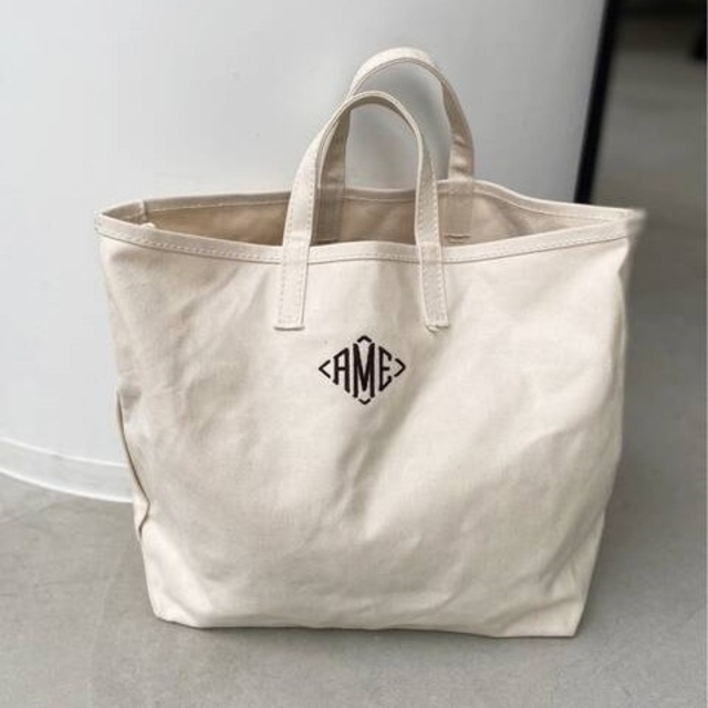 【AMERICANA/アメリカーナ】AME Tote Bag(L)ブラウンロゴ